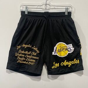 ULTRA GAME Los Angeles Lakers Mens Basketball Shorts Black XS NBA Licensed